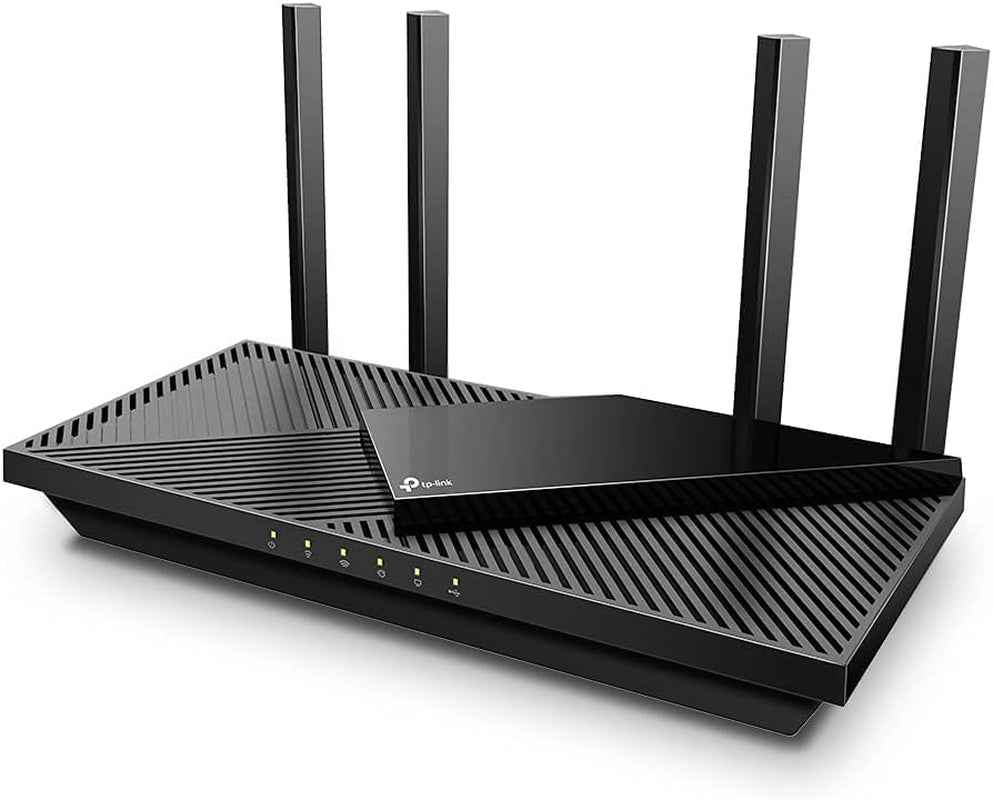 Archer AX55 Routeur Wifi 6, Routeur Wifi AX 3000 Mbps Bi-Bande, 5 Ports Gigabit, 4 Antennes À Haute Performance, WPA3, Contrôle Parental, Onemesh, Antivirus Intégré