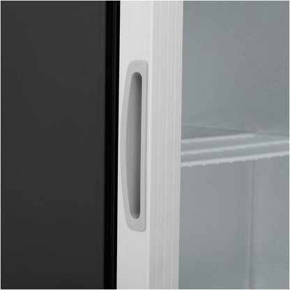 Frigo Boisson À Boissons Bouteille Bouteilles Réfrigérateur Vitré Vitre RCGK-54A (54 Litres, 64 W, 0-10 °C, Éclairage LED, Pieds Réglables, Aluminium/Inox)