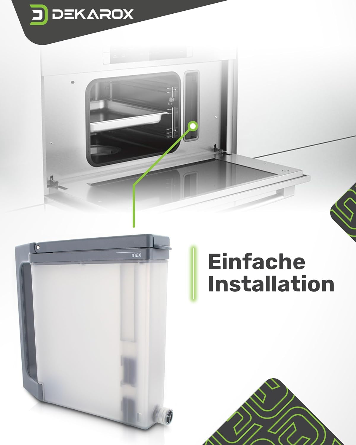 DEKAROX Réservoir D'Eau Pour Four À Vapeur Bosch Siemens Neff 00791032 791032