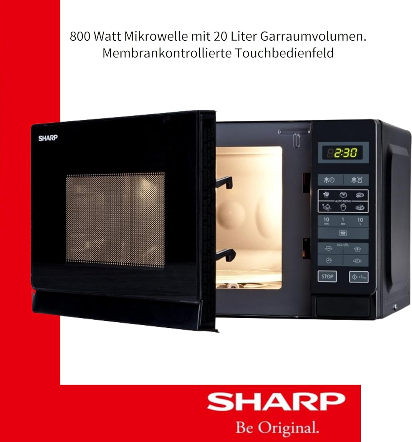 R-242 BKW Micro-Ondes 20 L Noir