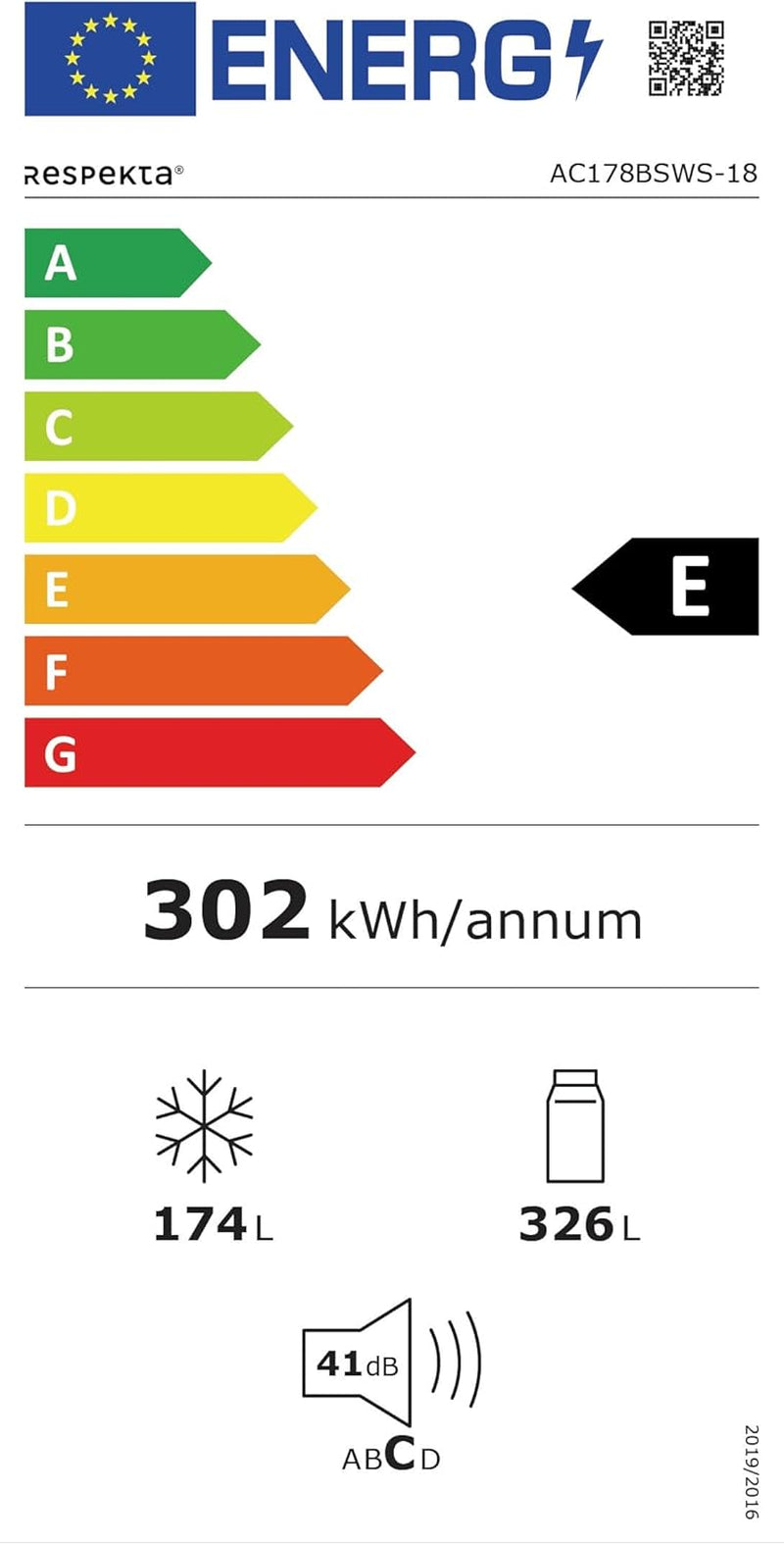 Respekta Réfrigérateur-Congélateur Côte À Côte Avec Distributeur D'Eau En Acier Noir AC178BSWS-18 / H:178 Cm, L:91 Cm/Compartiment Réfrigérateur De 326 L, Congélateur De 174 L, No Frost