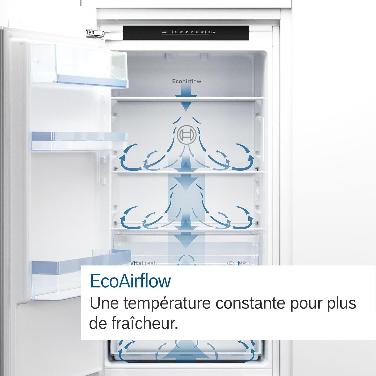 KIR41VFE0, Série 4, Petit Réfrigérateur, Encastrable, 122,5 X 56 Cm, 204 L [Energy Class E]