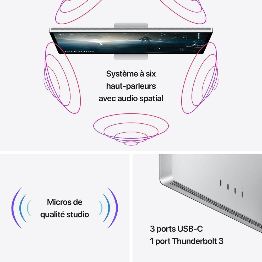Studio Display - Verre Nano‑Texturé - Support À Inclinaison Réglable ​​​​​​​ (2025)