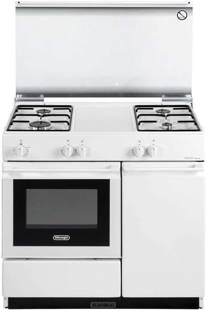 De Longhi SEW 8540 NED Linea Smart Cuisinière À Gaz Avec Four Électrique 4 Feux Dimensions 86 X 50 Cm Classe B