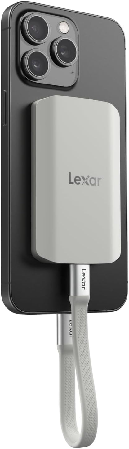 ES5 Portable Disque SSD 1To, USB 3.2 Gen2X2 Avec Jusqu'À 2000 Mo/S En Lecture Et Écriture, Protection IP65, Magsafe Phone SSD Compatible Apple Prores 4K (Iphone 15/16) Et Galaxy S25 8K