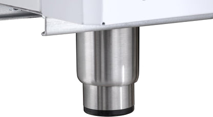 Réfrigérateur GRE6600, Aluminium, 77,5 X 72 X 193 Cm, 380 L, Froid Ventilé, 300 W, Pour GN 1/1, Avec Serrure, Blanc