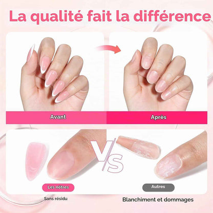 Colle Forte Pour Faux Ongles 15 Ml, 2 PCS Colle Ongle À Séchage Rapide, Sans Lampe UV, Kit Adhésif Pour Extension Acrylique Et DIY