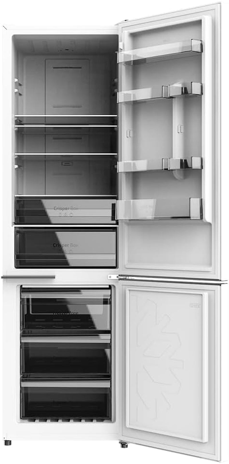 Frigorífico Combi 2 Puertas Bolero Coolmarket Combi 356 White D. 356 L, Altura 200 Cm Y 60 Cm De Ancho, Bajo Consumo, Sistema Multi Air Flow, Total No Frost, 2 Cajones