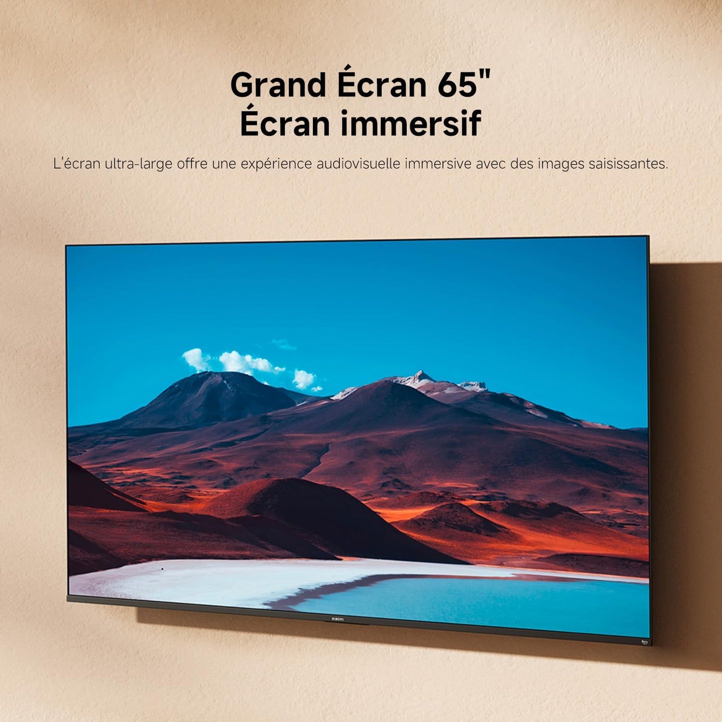 XIAOMI TV F 65, 165 Cm (65 Pouces), 4K UHD, Smart TV, Fire OS8, Contrôle Vocal Alexa, HDR10, MEMC, 60Hz Avec 120Hz Game Boost Mode, 2Go+32Go, Compatible Avec Apple Airplay