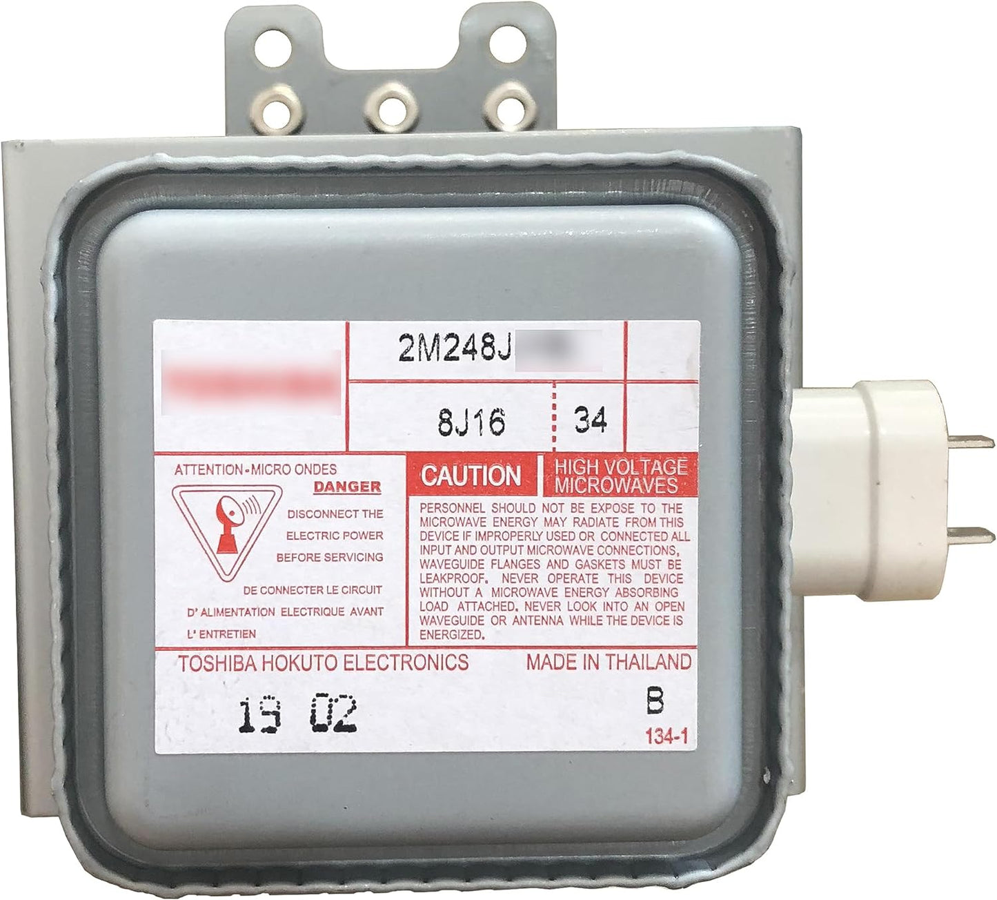 Accessoires D'Équipement De Micro-Ondes Industriels 2M248J Tube Magnétron À Micro-Ondes Refroidi À L'Air 1000 W (Trou De Pied 3 + 2)