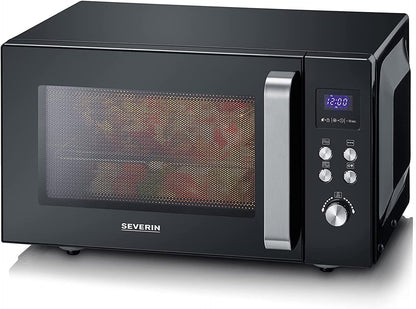 Micro-Ondes 2-En-1, Jusqu'À 1 000 W, Avec Fonction Gril, Fond Plat Céramique, Double Hauteur De Cuisson, Fonction Be-Silent, MW7763