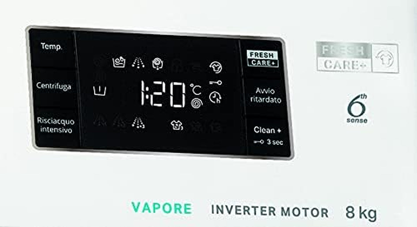 FFB D85 V IT, Machine À Laver À Chargement Frontal À Installation Libre, 8 Kg, 1200 Tours/Min