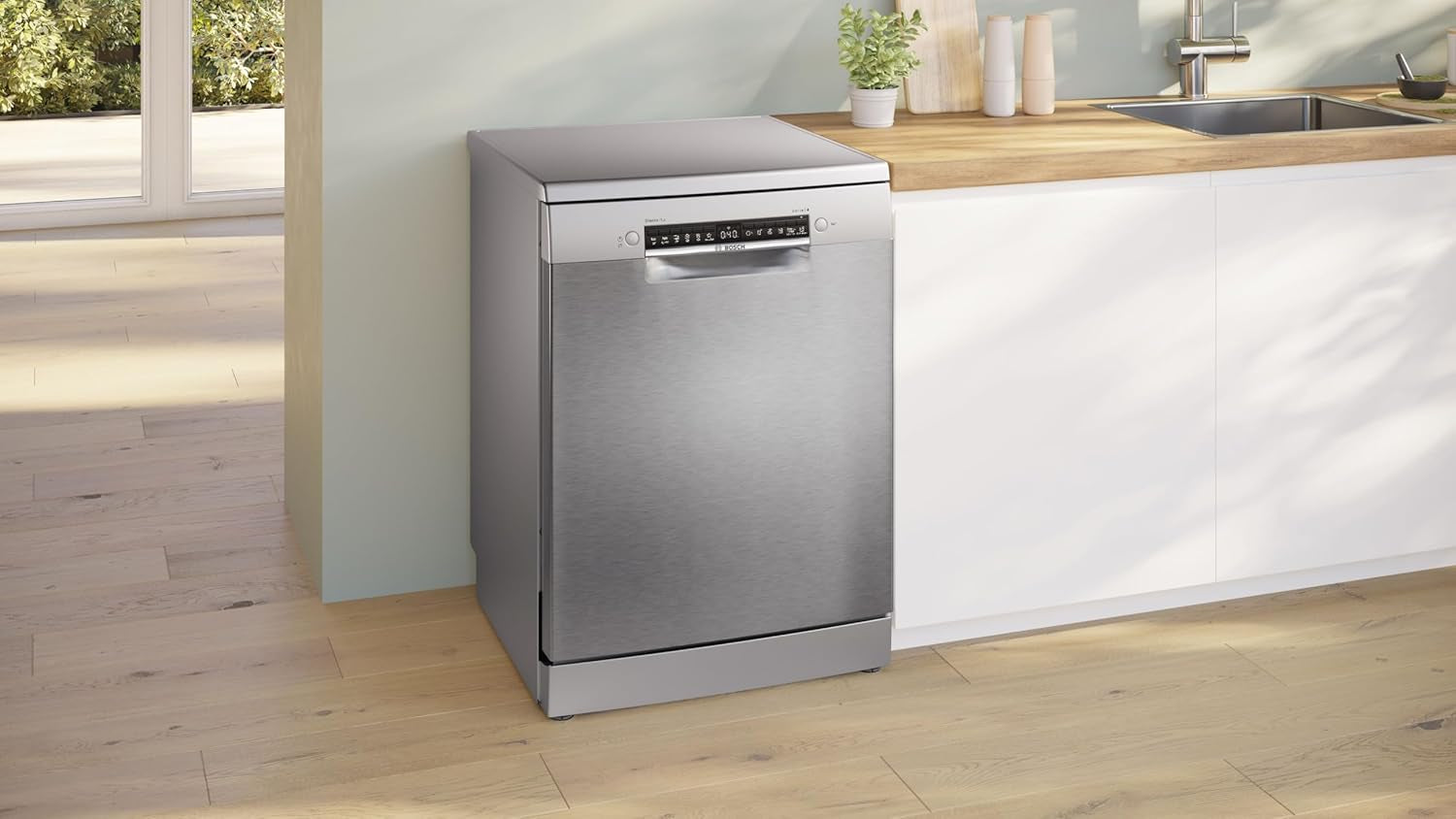 SMS4ETI00E- Série 4 - Lave-Vaisselle Pose-Libre - 60 Cm - 13 Couverts - Silence plus 44 Db - Acier Inox