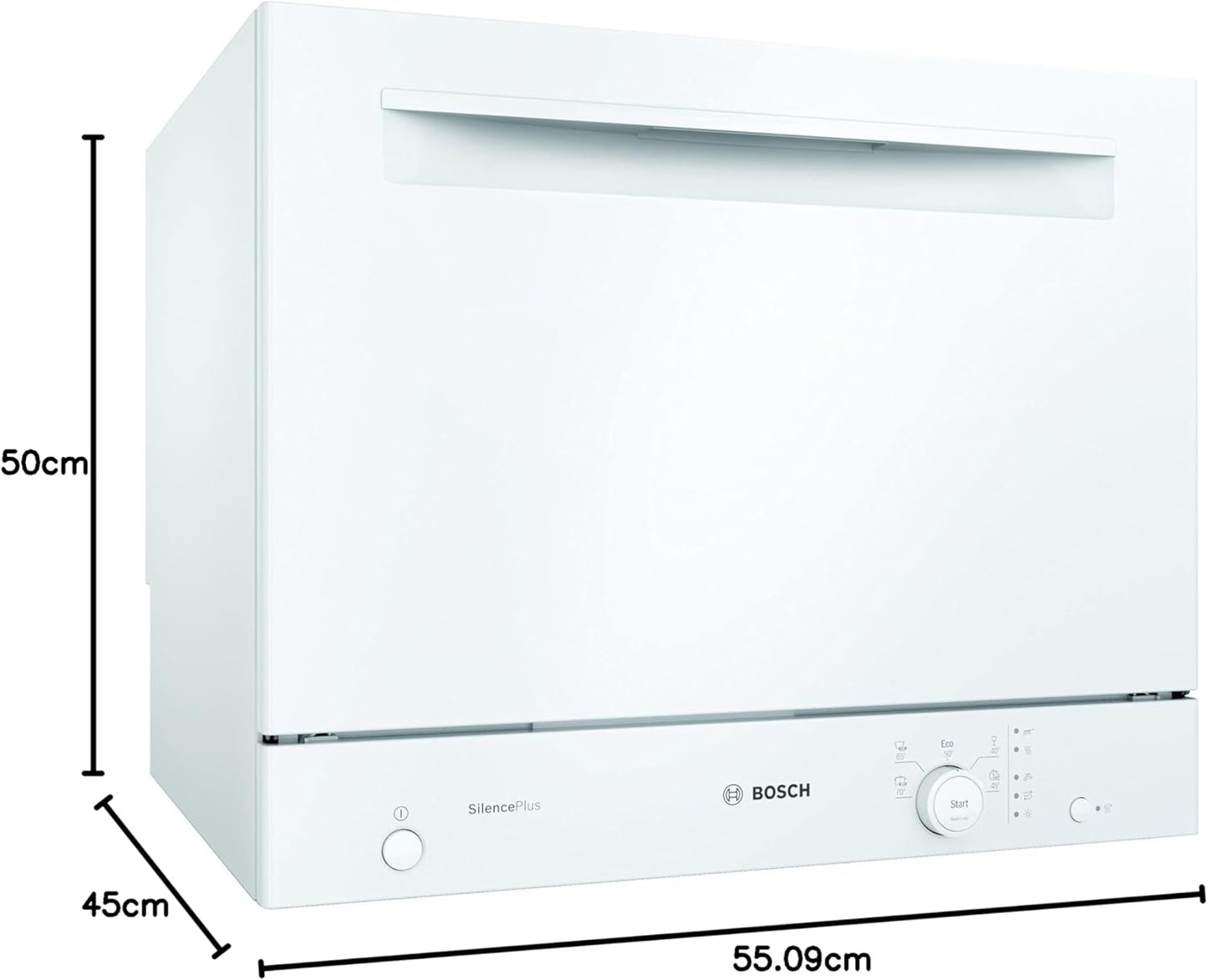 SKS51E32EU - Lave-Vaisselle Compact Série 2 - Pose-Libre, 55 Cm - 6 Couverts - 5 Programmes - Moteur Ecosilence Drive - Blanc