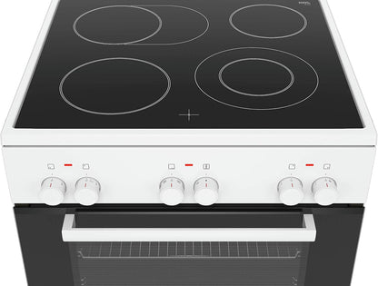 HKA090220 Four Et Cuisinière Blanc Céramique a - Fours Et Cuisinières (Cuisinière, Blanc, Rotatif, Blanc, Devant, Céramique)