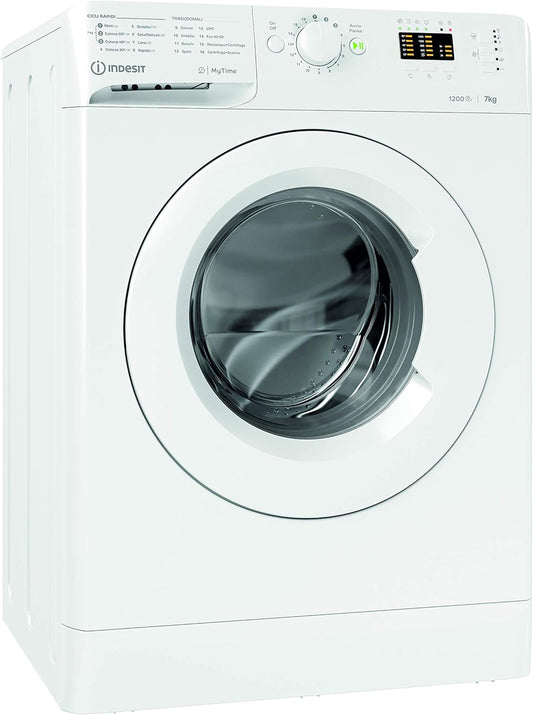 Indesit MTWA 71252 W IT Machine À Laver À Chargement Frontal, 9 Kg, A+++-10%, 1200 Tours/Min