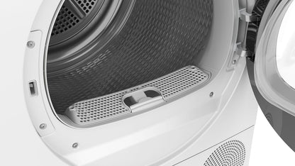 Bosch WQG1420DFR Série 6 - Sèche-Linge, Autodry | Blanc, 9 Kg, Pompe À Chaleur, Anti-Froissage, Option Demi-Charge, Séchage Rapide 40 Minutes