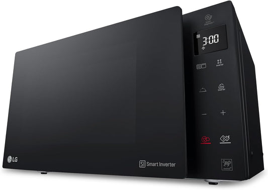 MH6535GDS Comptoir De Cuisine Four À Micro-Ondes Smart Inverter Avec Gril À Quartz, 25 L, 1000 W, Programmes Automatiques, Niveaux De Puissance Réglables, Cuisson À Vapeur, Noir