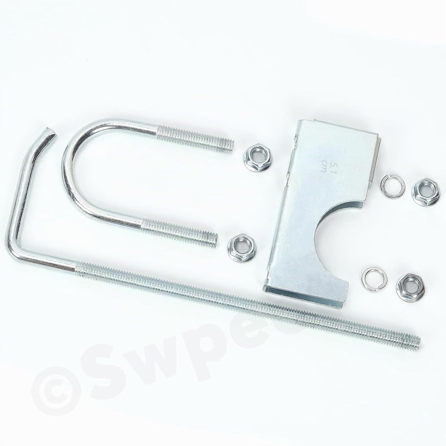 1 Pince D'Échappement Universelle De 7,6 Cm Avec Suspension, Robuste Et Universel Pour Tuyau D'Échappement De Voiture Et Camion De 7,6 Cm (2.5 Pouces)