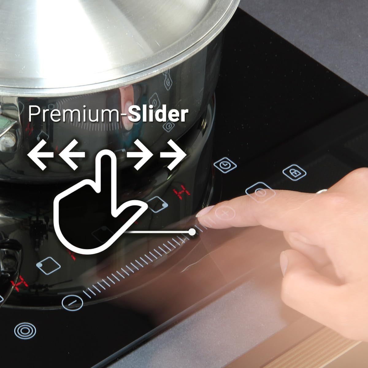 Cuisinière: Four Encastré 60Cm EB8005ED + 59Cm Plaque Vitrocéramique KK590RL | Fonction Pizza | Grill | Air Circulant | Air Chaud | Minuterie Automatique | SET8005KK59RL