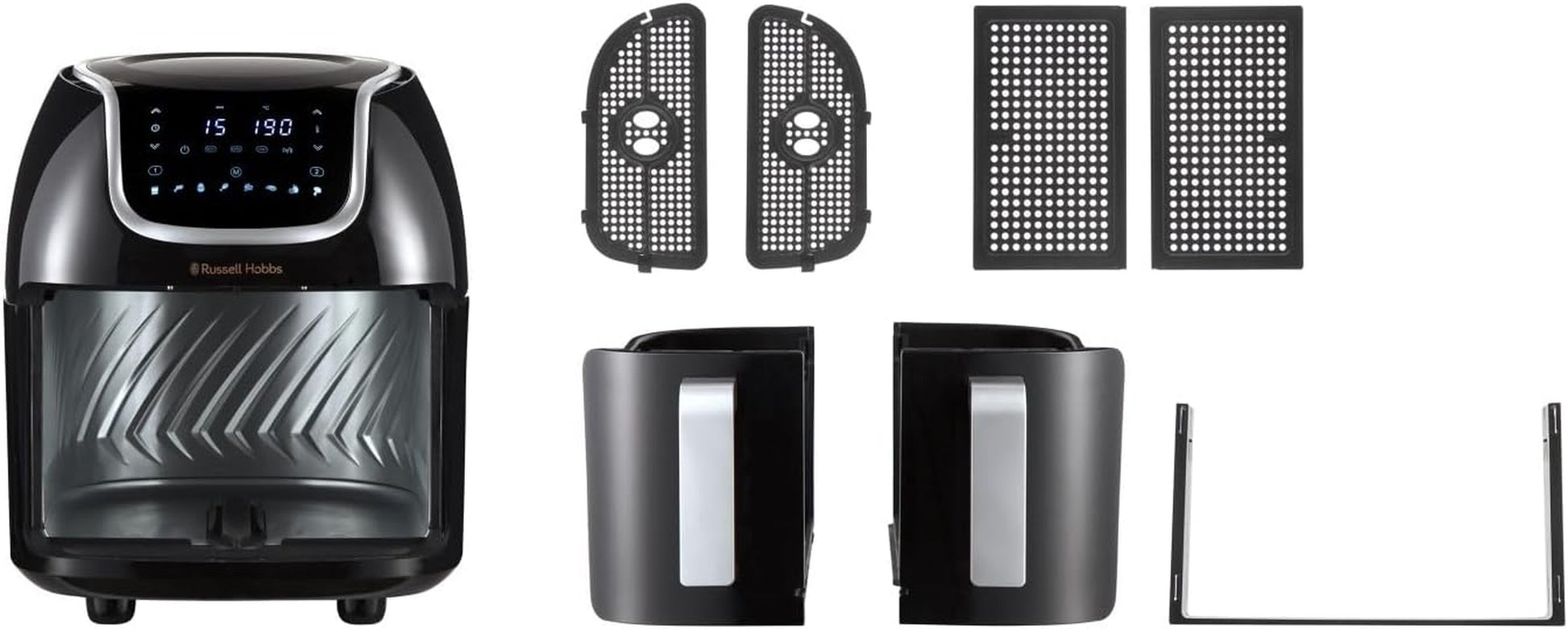 Air Fryer Double Tiroir [2 Paniers 4,25L Ou 8,5L Au Total ] Satisfry Snappi (8 En 1, Écran Tactile, Synchronisation Des Temps De Cuisson, Ajouts D'Aliments) Friteuse Sans Huile 27290-56