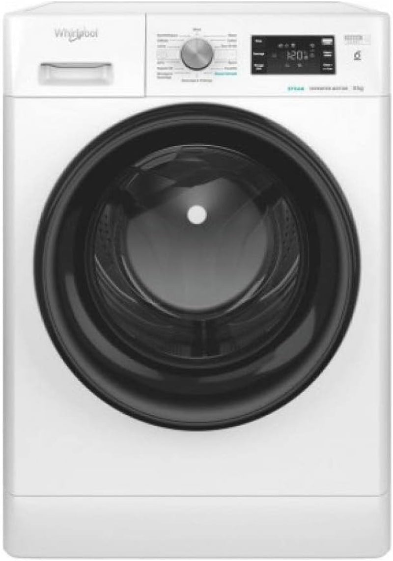 Whirlpool Charge Frontale Lave-Linge Hublot 9Kg 1400 Tours/Min FFBS9469WVFR, Blanc