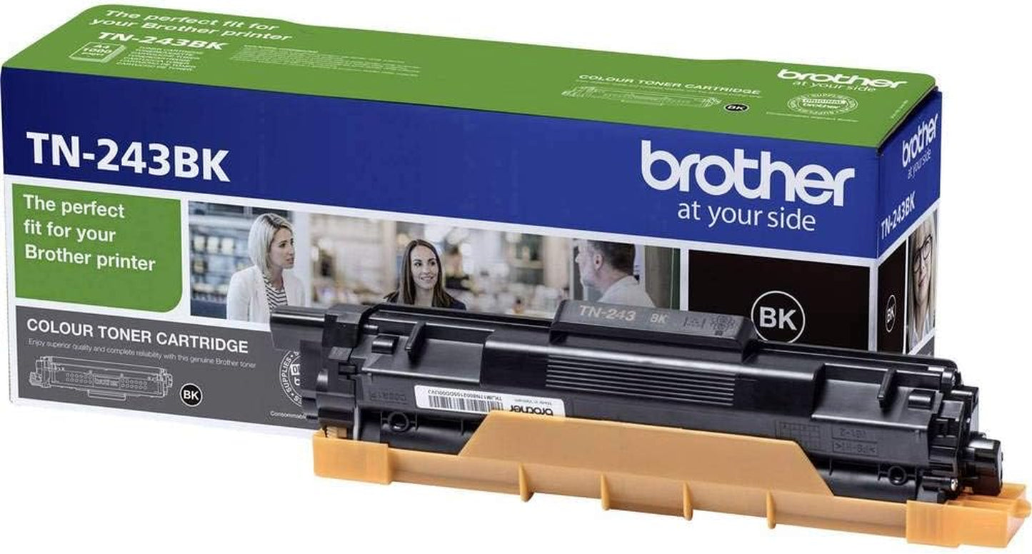 Brother TN243BK | Cartouche De Toner Original | Noir | Rendement Standard, Comprend 1 Cartouche De Toner, Fournitures D'Origine Brother
