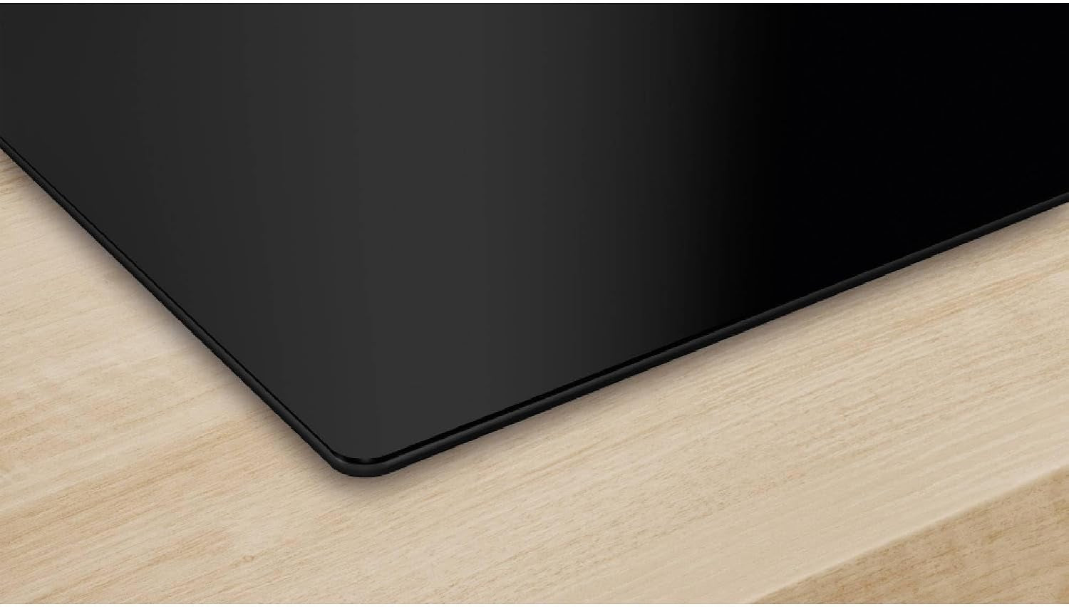 Bosch PUJ611BB5E Série 4 - Plaque Induction, Touch Select | 60 Cm, Noir, 3 Foyers, Zone De Cuisson De 28 Cm, Powerboost, Timer Avec Fonction Arrêt, 17 Niveaux De Réglage De La Puissance