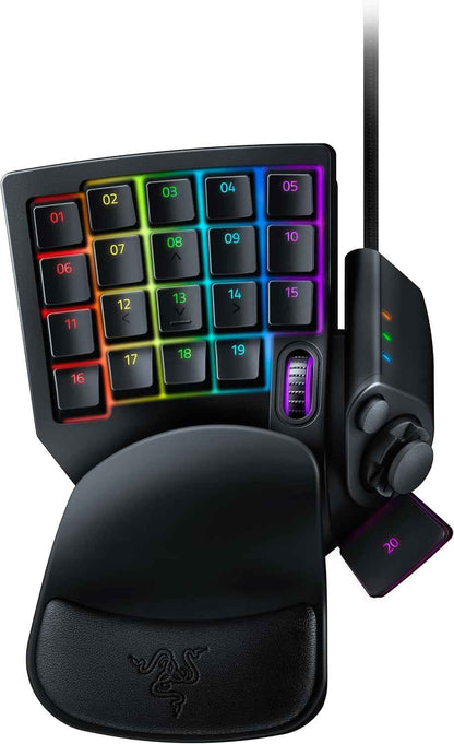 Razer Tartarus V2 - Pavé Numérique Gamer (32 Touches Entièrement Programmables, Forme Ergonomique Avec Paume Détachable, Fonctionnalité Hypershift, Eclairage RGB Chroma) Noir