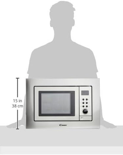 MIC211EX - Micro-Ondes Intégré/Intégré Avec Grill, 20 L, 800 W/1000 W, 8 Programmes Automatiques, Gris