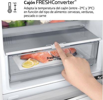 GBB61SWGCN1 Kühl-Gefrierkombination, 60Cm Breit, 341L, Nofrost, 0-Grad-Fach, Multi-Airflow, Schnellkühlen, Schnelefrieren, Weiß
