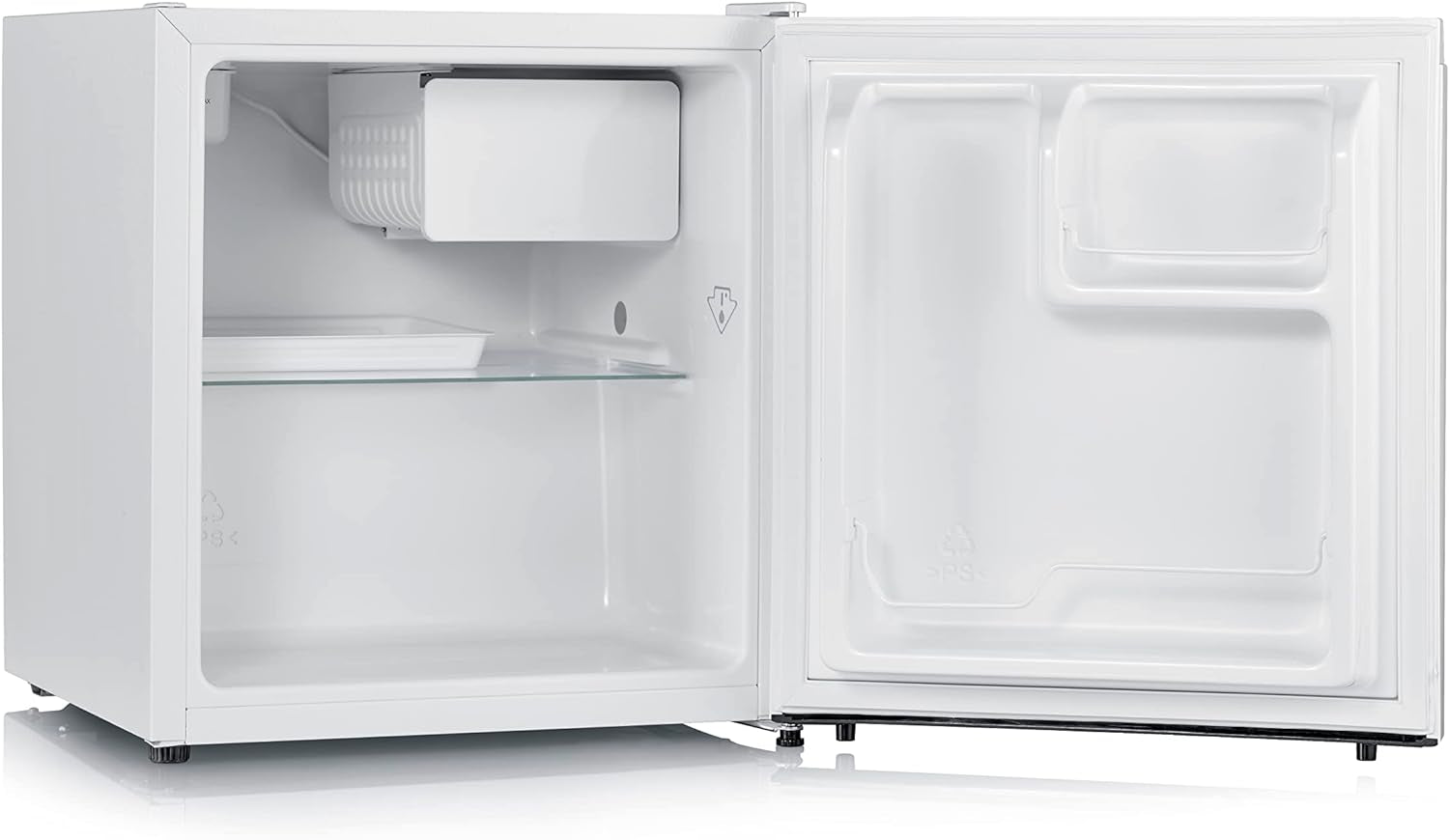Mini Réfrigérateur Mini Bar, Pose Libre, Largeur 44,5 Cm, 45 Litres, Compartiment Froid 5 Litres, Classe Énergétique E, Porte Réversible, 80 Kwh/An, 40 Db, Blanc, KB 8884