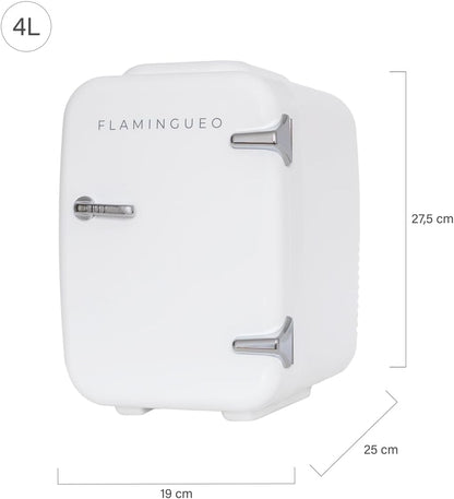 Mini Frigo 4L - Petit Frigo, Mini Frigo De Chambre 12V/220V, Mini Frigo Cosmetique, Fonction Chaud Et Froid, Refrigerateur Petit, Frigo Bar