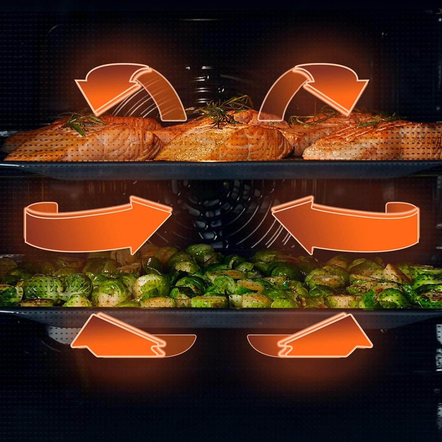 Hisense BI64211PX Four Multifonction - Cavité XXL De 77L, Pyrolyse, 13 Fonctions, Fonction Pizza 300°C, Airfry, Affichage LED, Inox, Classe A+