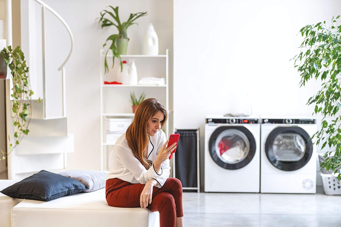 Lave-Linge Hublot  HWP 610AMBC/1-S - 10 Kg - Induction - Vapeur - 1600 Trs/Min - Classe a - Connecté - Blanc