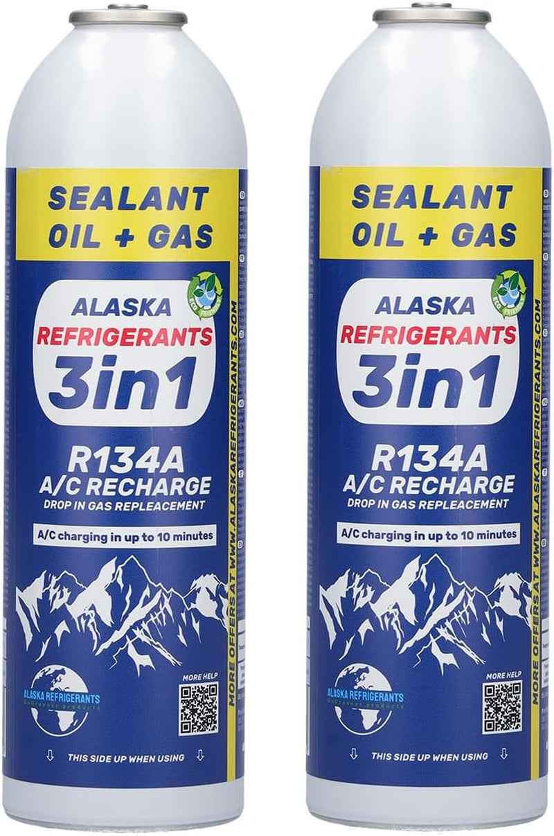 3En1 Réfrigérant Pour Véhicules Climatisation Recharge HC134A Bouteille De Gaz De Remplacement Pour Voitures X2