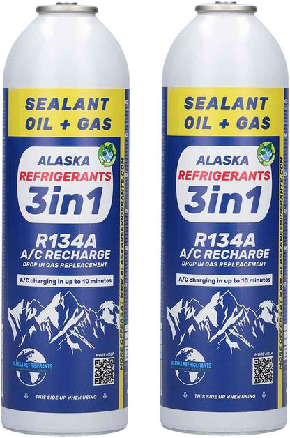 3En1 Réfrigérant Pour Véhicules Climatisation Recharge HC134A Bouteille De Gaz De Remplacement Pour Voitures X2