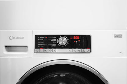 Bauknecht Wa Prime 854 Z Machine À Laver FL/A + + +/177 Kwh/An/1400 Tr/Min, 8 Kg/Ultra Silencieux Avec 48 Db/Zen Entraînement Direct/Blanc