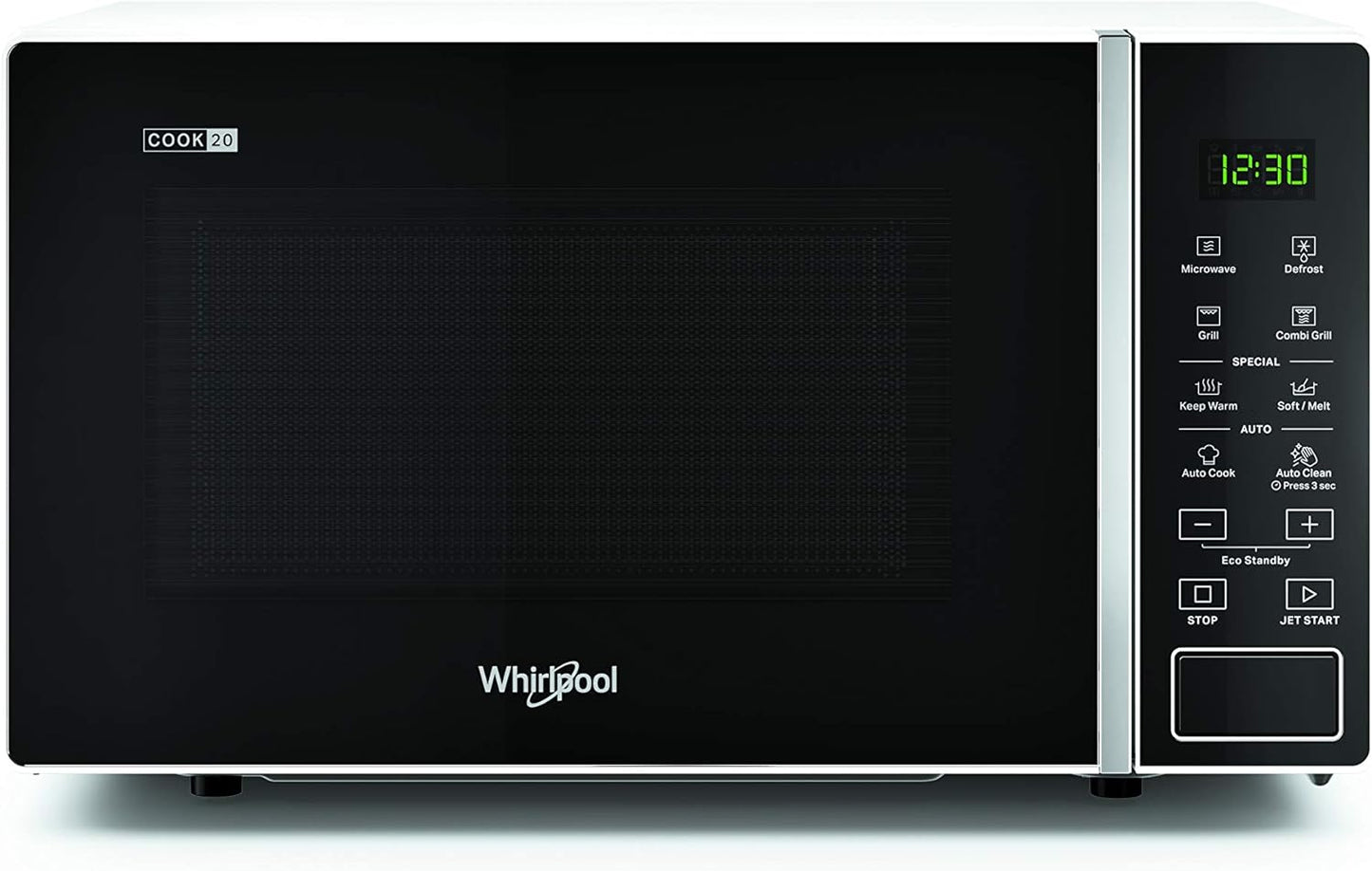 Whirlpool MWP 203 W Four À Micro-Ondes + Grill, 20 Litres, Blanc, Avec Grille Haute