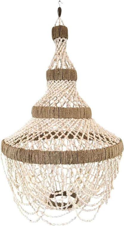 Lustre Balinais "Mareva" En Coquillages Naturels ⌀40Cm