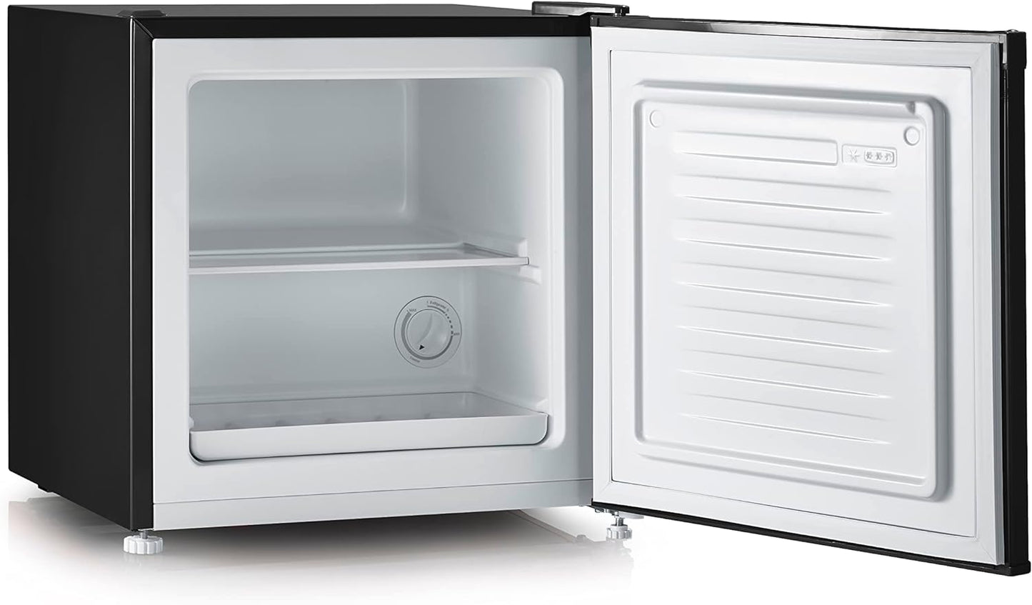 Réfrigérateur Bar Convertible Congélateur, Pose Libre, Largeur 47,4 Cm, 31 Litres, Classe Énergétique E, Look Rétro, Noir, GB 8880