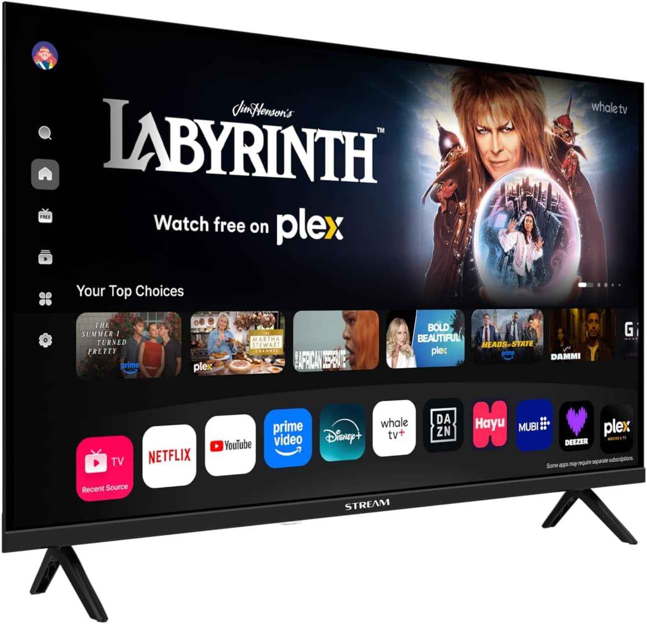 - Smart Easy Whale TV 32, HD Ready, 5 Ans De Garantie, Frameless (Sans Cadre), Chromecast Et Miracast Intégrés, Assistant Google, Wi-Fi, DVB-T2/C/S2, Mode Hôtel – Modèle S32HWKA1