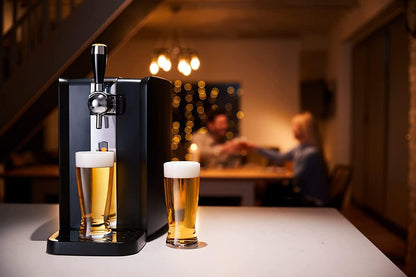 – Pack Tireuse À Bière + 1 Fût Leffe Blonde 6L – Machine Pression À Domicile – Refroidissement À 3°C – 30 Jours Fraîcheur – Écran LED Température – Idée Cadeau Amateur Bière