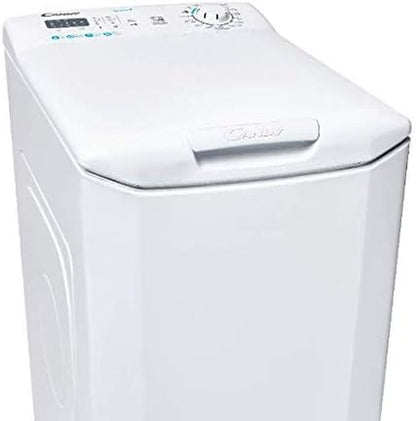 Smart CST 06LE/1-11 Machine À Laver À Charge Par Le Haut, 6 Kg, 1000 Tours, Connectivité NFC, Cycles Rapides, Détecteur Kg, Classe E, 41 X 60 X 86 Cm, Blanc