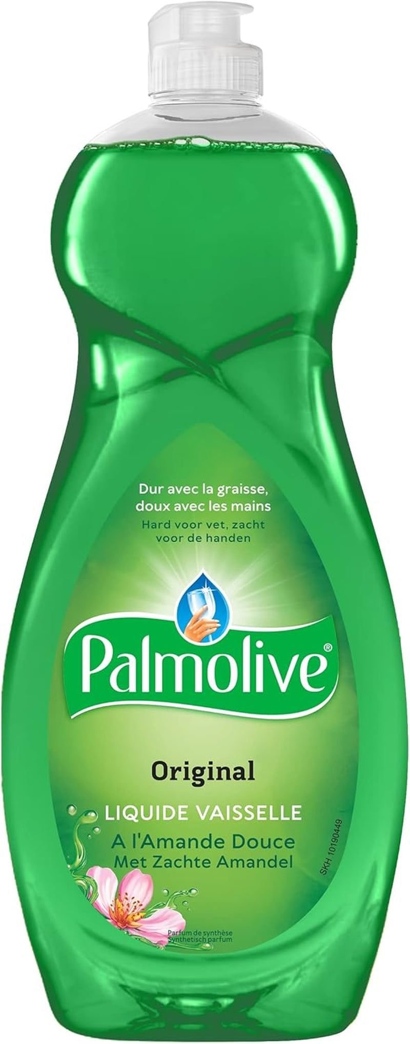 PALMOLIVE - Liquide Vaisselle Palmolive Original À L'Amande Douce - Respectueux De La Peau - Produit Dégraissant Pour Une Vaisselle Étincelante - Flacon 750 Ml