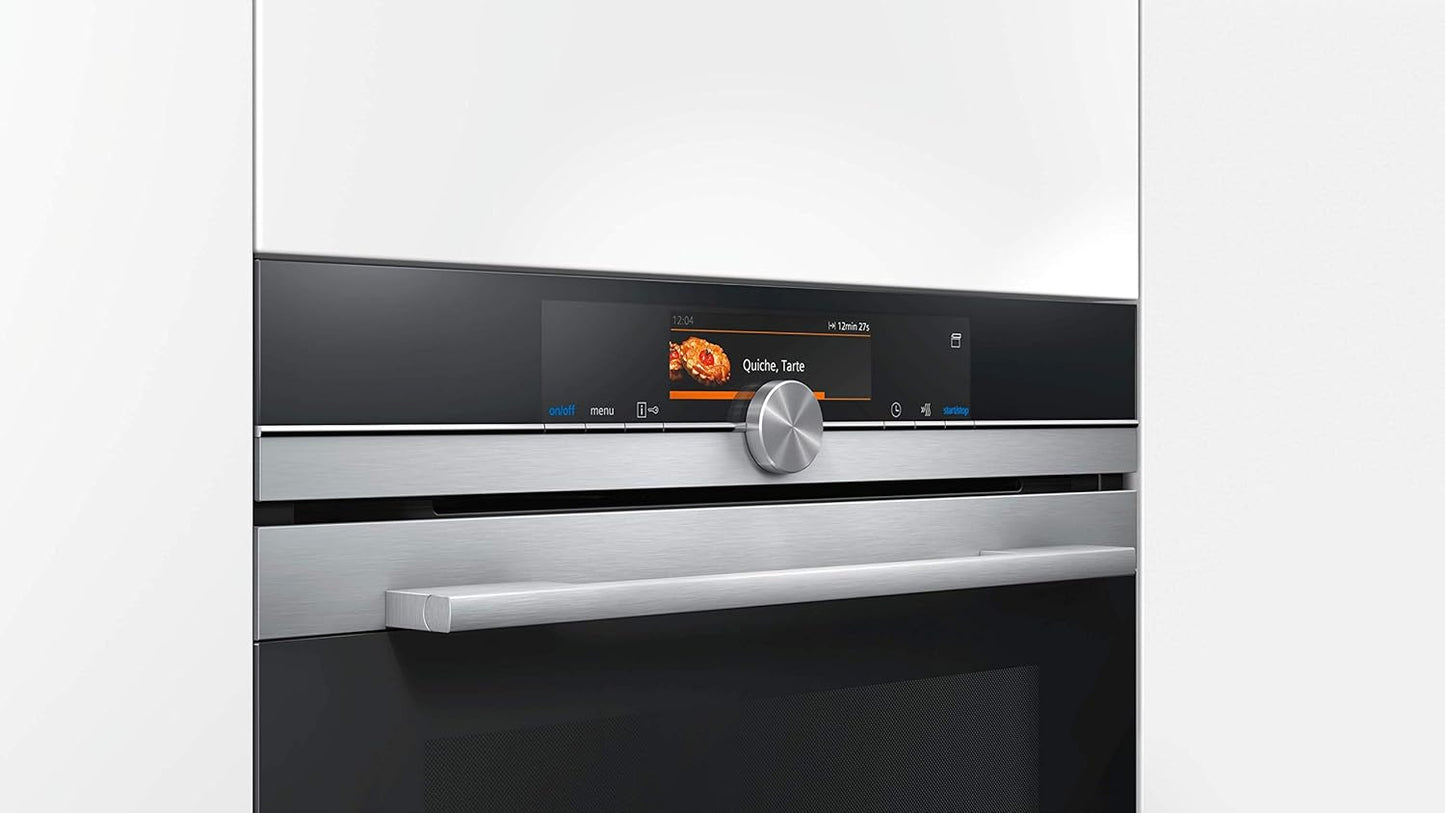 HS658GXS7 Iq700 Four À Vapeur Encastrable A+ / Smart Home Compatible via Home Connect/Coolstart Pas De Préchauffage/Capteur De Cuisson/Air Chaud 4D