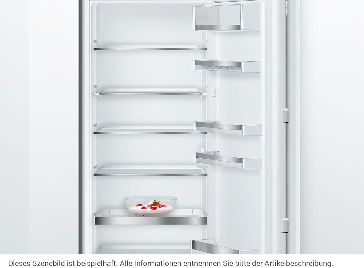 KIR51AFF0 Série 6 Réfrigérateur Encastré 140 X 56 Cm Niche 247 L Charnière Plate Made in Germany, Vitafresh plus 2 Fois plus De Fraîcheur Et Éclairage LED Uniforme