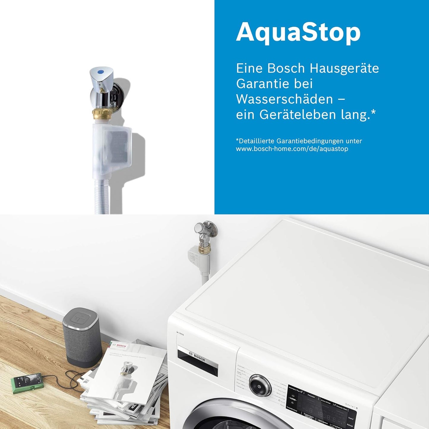 Hausgeräte WAN28K40 Série 4 Machine À Laver, 8 Kg, 1400 Tr/Min, Activewater Plus, Énergie Maximale Et Économie D'Eau, Protection Aquastop Contre Les Dommages Causés Par L'Eau, Moteur Ecosilence