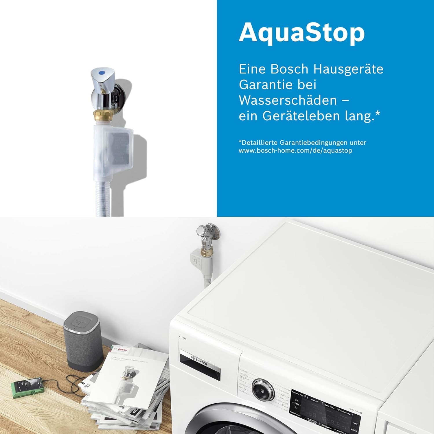 Hausgeräte WAN28K40 Série 4 Machine À Laver, 8 Kg, 1400 Tr/Min, Activewater Plus, Énergie Maximale Et Économie D'Eau, Protection Aquastop Contre Les Dommages Causés Par L'Eau, Moteur Ecosilence