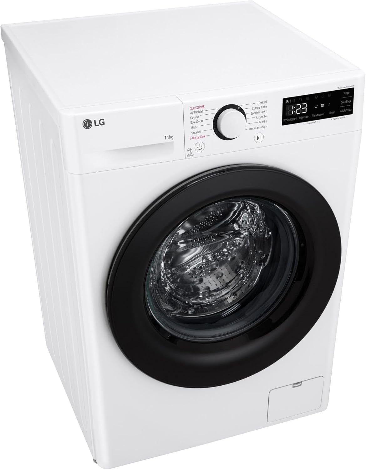 AI DD F4R3011NSWB Machine À Laver Classe a -10%, Charge Avant Série R3, Machine À Laver 11Kg, 1400 Tours, Aiwash, Lavage À La Vapeur, Moteur Direct Drive, Smart Diagnosis, Comptoir, Blanc